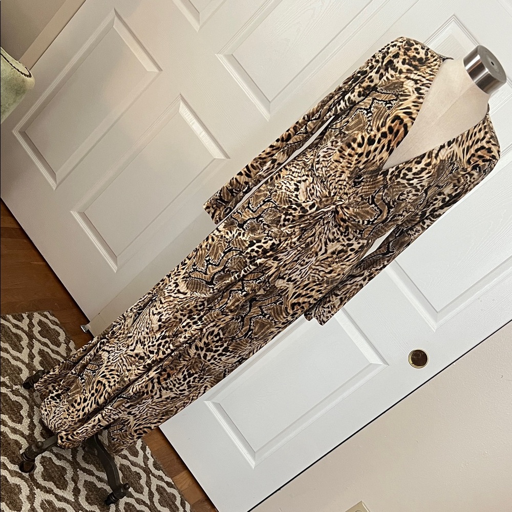 Thalia Sodi Animal Print Maxi Dress